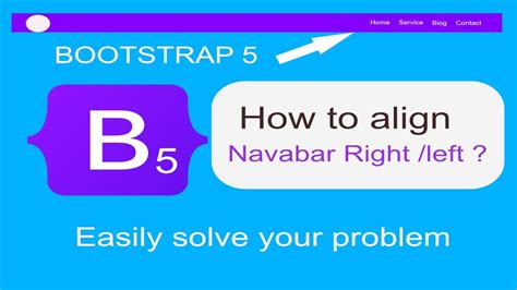 bootstrap navbar align right